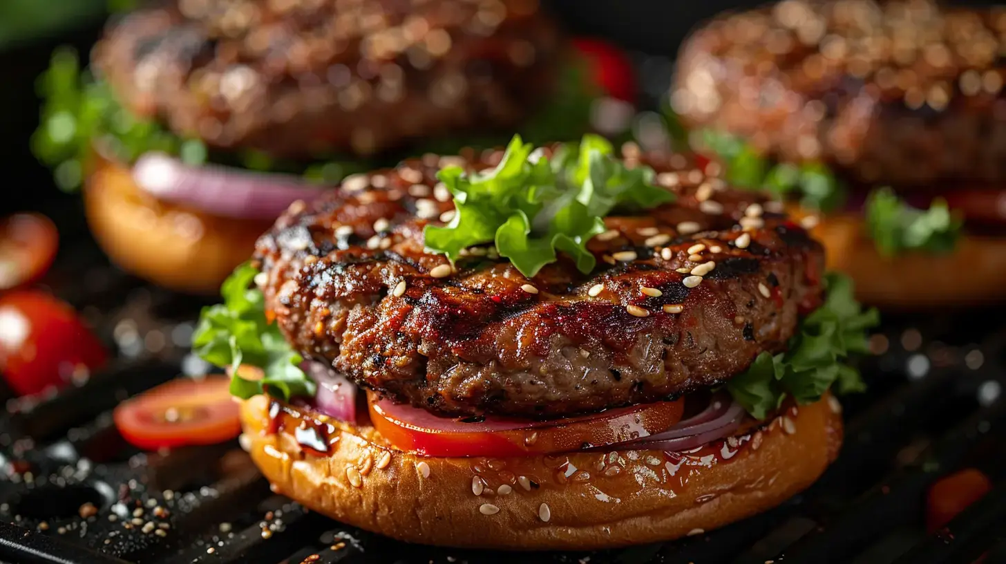 Hambúrguer vegetariano na Airfryer